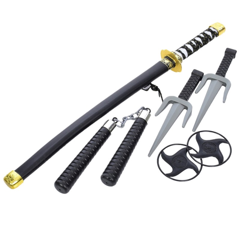 Дитячий набір зброї "Ніндзя" DS210-A5 кинджал, сюрікени, нунчаки