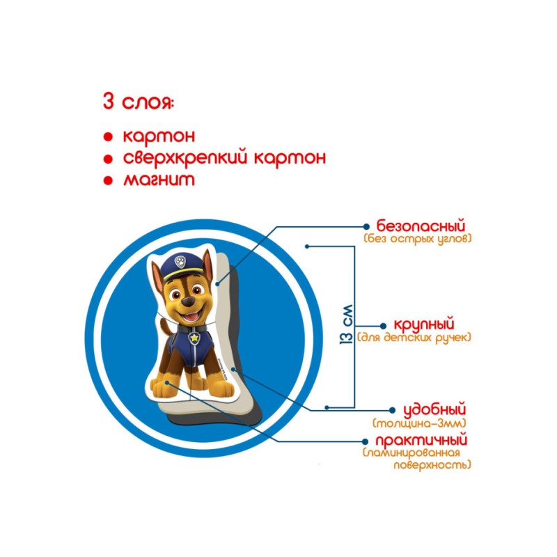 Дитячий набір магнітів Щенячий патруль "Найкращі друзі" Magdum ML4034-31