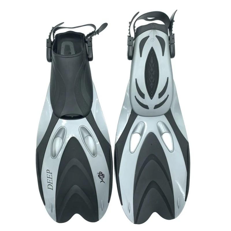 Ласти з відкритою п'ятою DLV Deep NE-66-39-43-GR розмір SM/MD 39-43 сірі