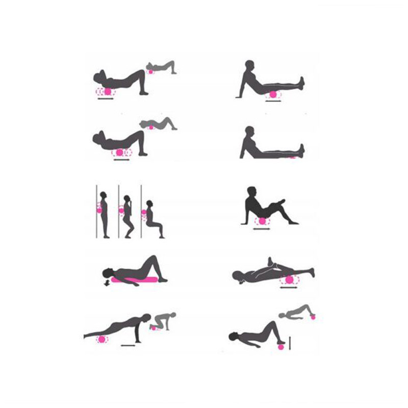 Масажний м'яч NE-EP-14 6 см чорний