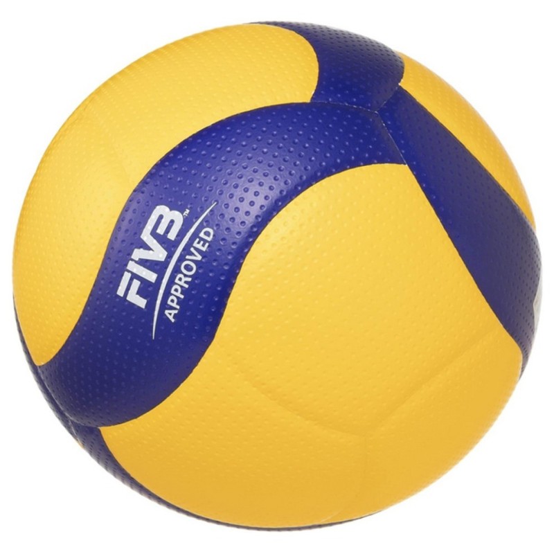 М'яч волейбольний тренувальний V300W Mikasa NE-V-300W № 5 синьо-жовтий