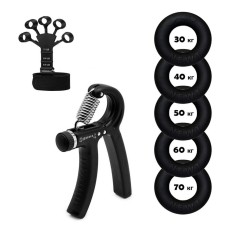 Набор кистевых эспандеров кольцо+эспандер, ножницы Power Grip Set NE-1589-WR15