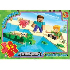 Детский пазл "Minecraft" MC791 плакат 35 элементов