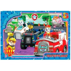 Детский пазл "Paw Patrol Щенячий патруль" PW0838 плакат 117 элементов