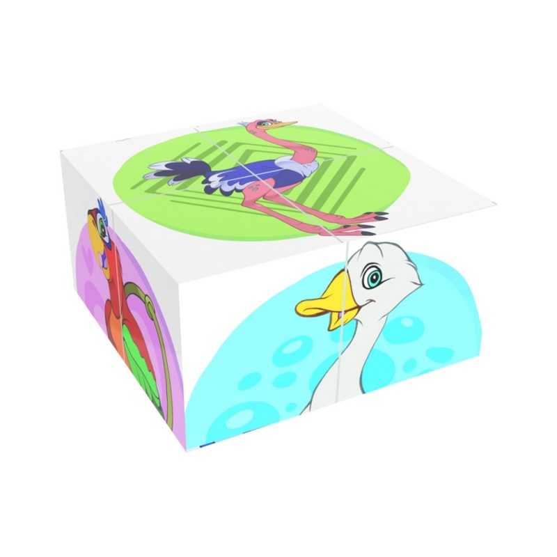 Розвиваючі кубики "Птахи" мал. ТехноК 1875TXK