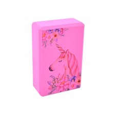 Блок для йоги "Єдиноріг" MS 0858-14(Pink) EVA 23 х 15 х 7,5 см