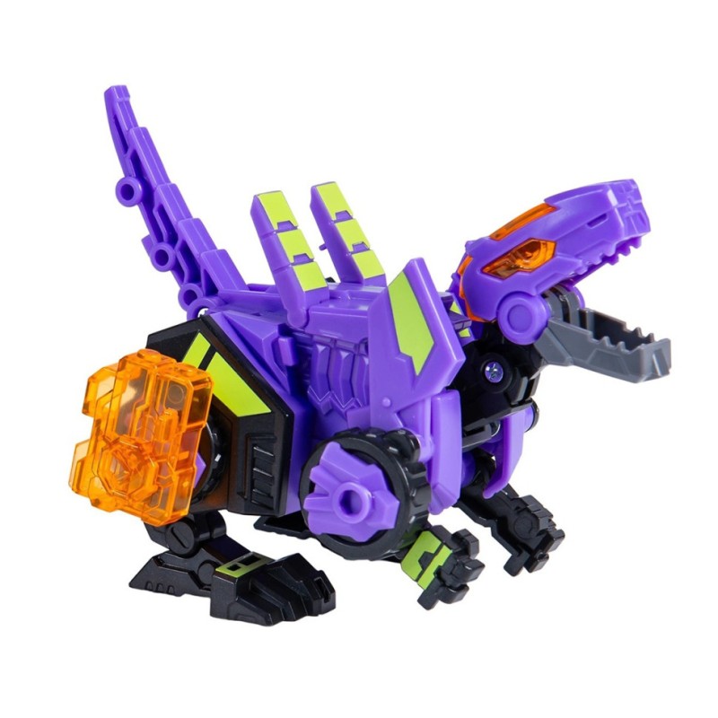 Динозавр-трансформер Раптор-Бот Dinoster EU580840-2 бокс для зберігання, фіолетовий