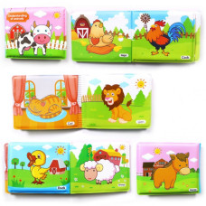 Игрушка для купания A531-3 книга, учим названия животных и транспорта Коровка