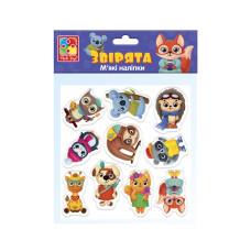 Набор мягких наклеек "Зверюшки" Vladi Toys VT4210-10 (укр)
