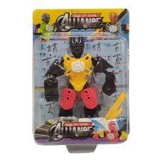 Детский Конструктор F2013-2A-1-4 шарнирный, фигурка, 12см Черная Пантера