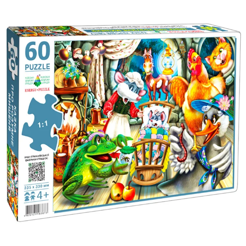 Дитячий пазл "Казка про розумне мишеня" Енергія Плюс 83873 на 60 елементів