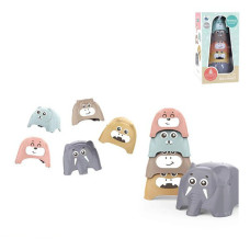 Игрушка для купания 666-01 Логика пирамидка животного