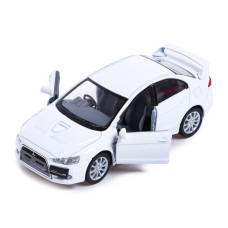 Автомодель легкова MITSUBISHI LANCER EVOLUTION X 1:36, 5" KT5329W  Білий