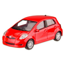 Машина металлическая TOYOTA YARIS "WELLY" 44003CW масштаб 1:43 Красный