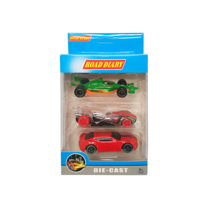 Набір машин металевих у коробці 3 шт 699-03S-1-4 699-03S-4