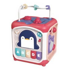 Бизикуб Aiyingle 668-108, 5 в 1 Красный