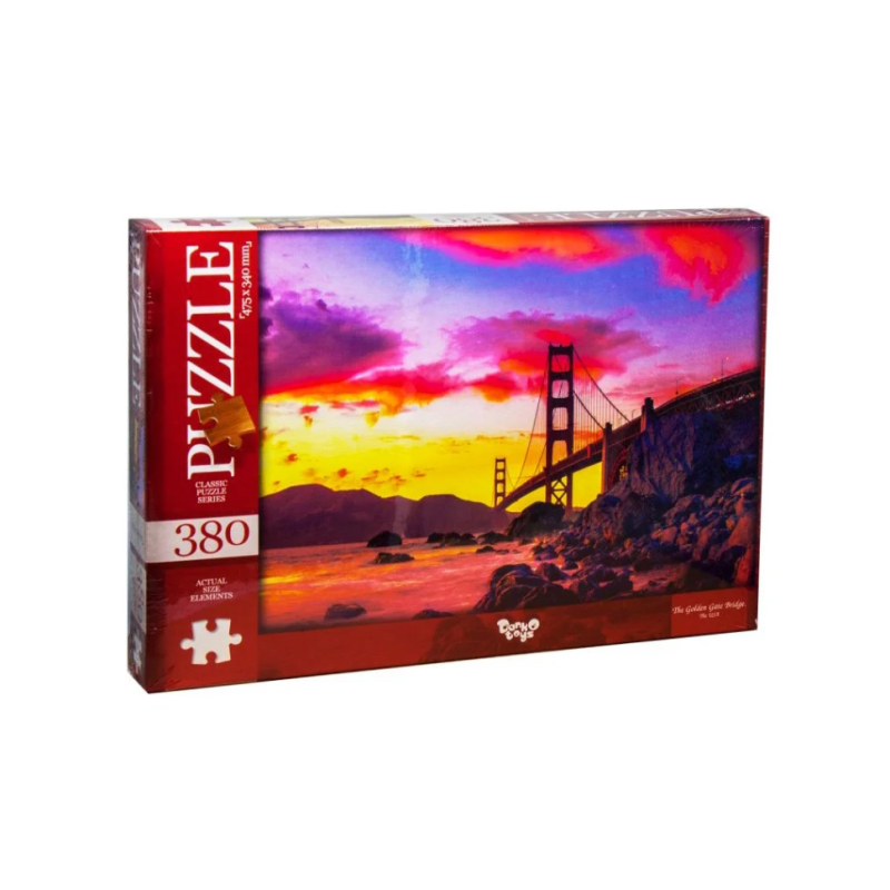 Пазл "Міст на заході сонця" Danko Toys C380-04-01, 380 ел.