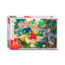 Игра-пазл "Три поросенка" Упаковка: коробка 82098 24 эл.