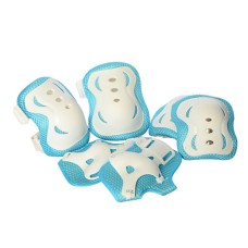 Детский набор защиты Bambi MS 0338 для колен, локтей, запястков Белый