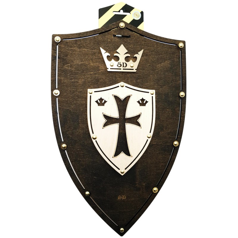 Сувенірний дерев'яний щит «ХРЕСТ Венге» S-CrossV 47х30 см