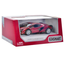 Инерционная машинка Lamborghini Sian FKP 37 Kinsmart KT5431W металлическая Красный