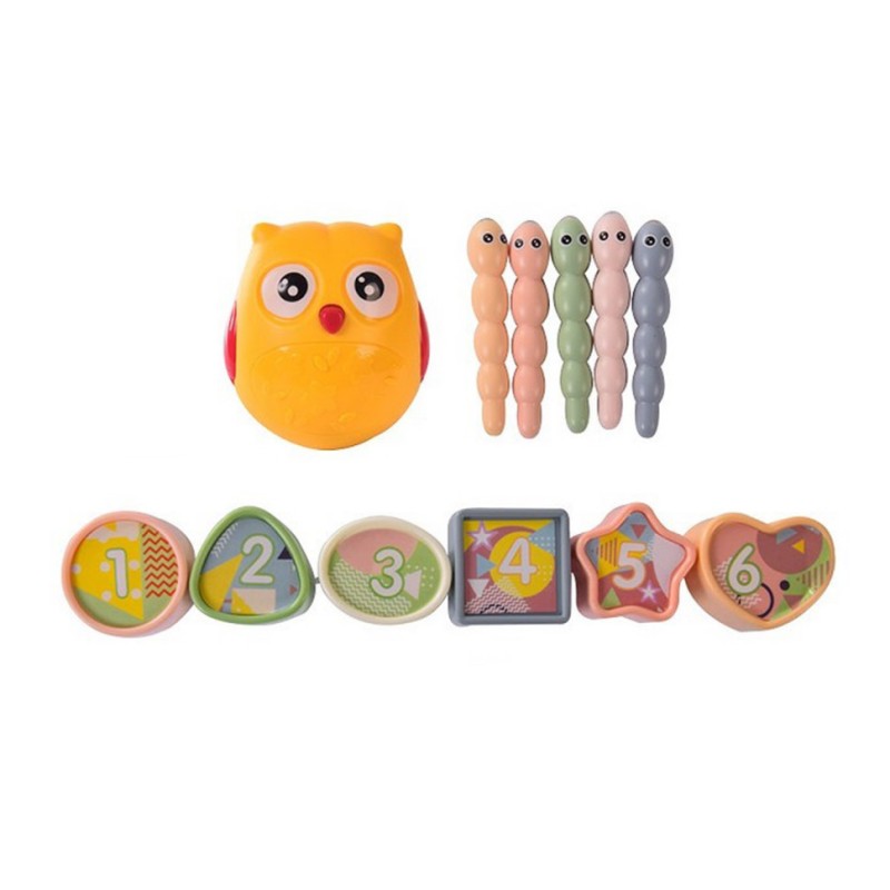 Бізікуб 7 в 1 648A-59 звук, барабан, кермо, орган, сортер, магнітні черв'ячки, годинник