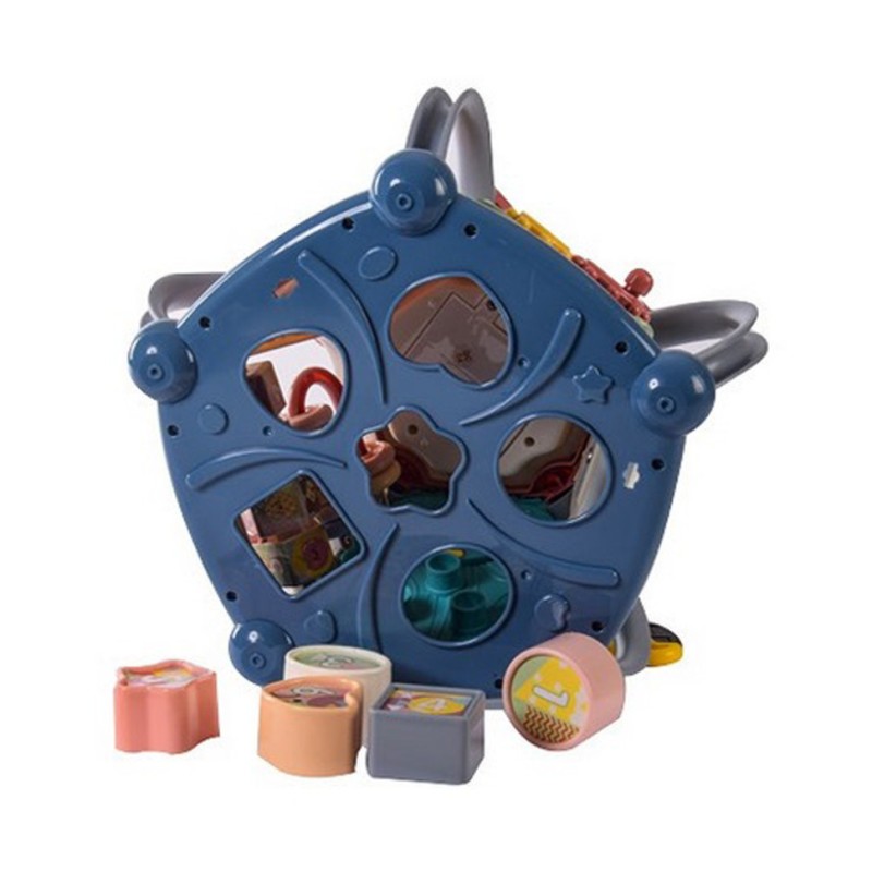 Бізікуб 7 в 1 648A-59 звук, барабан, кермо, орган, сортер, магнітні черв'ячки, годинник