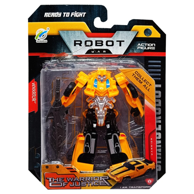 Іграшковий трансформер 339-81 зі зброєю Жовтий