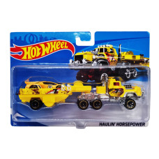 Детский игровой набор машинок T-P771-1(Yellow) с трейлером.