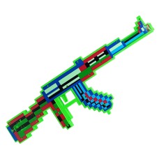 Дитяча іграшка Автомат музичний MW2229 з лазером Зелений