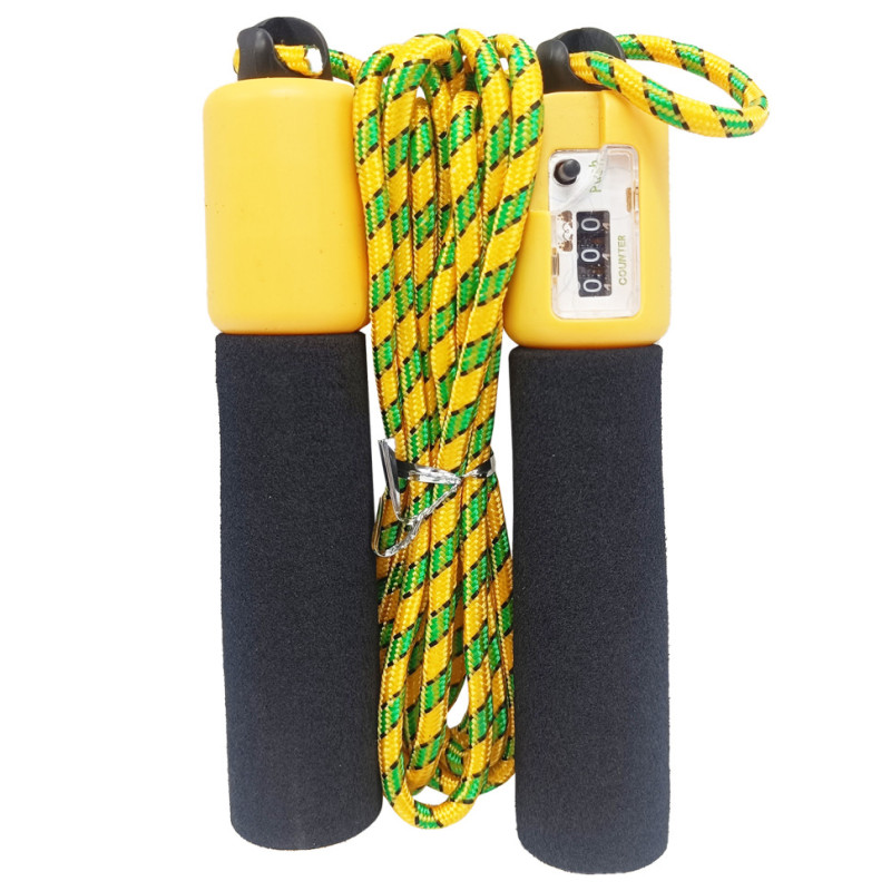 Скакалка з лічильником MS 0345 м'яка ручка Чорний