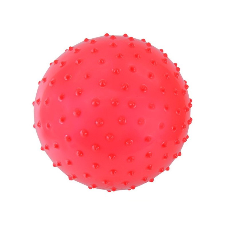 Дитячий М'ячик із шипами MB0113 гумовий 20 см, 68 грам Червоний