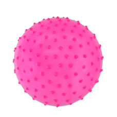 Дитячий М'ячик із шипами MB0113 гумовий 20 см, 68 грам Рожевий