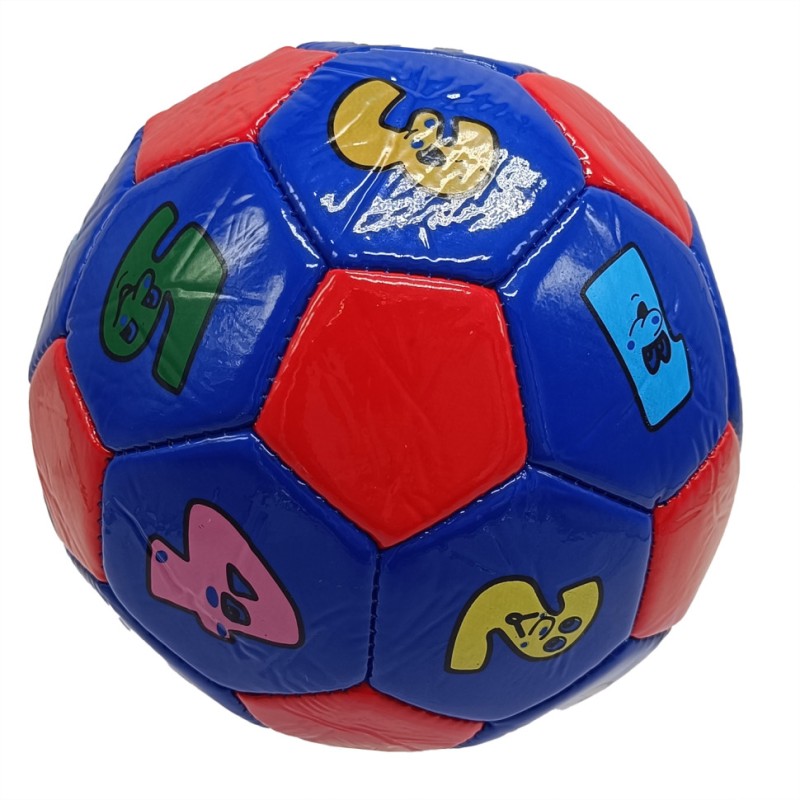 М'яч футбольний дитячий "Цифри" 2029M розмір № 2, діаметр 14 см Blue-Red