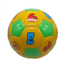 М'яч футбольний дитячий "Цифри" 2029M розмір № 2, діаметр 14 см Yellow-Green