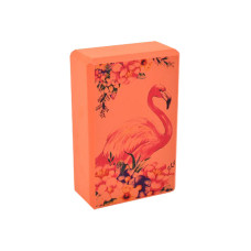 Блок для йоги "Фламинго" MS 0858-13(Orange) EVA 23 х 15 х 7,5 см