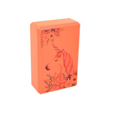 Блок для йоги "Единорог" MS 0858-14(Orange) EVA 23 х 15 х 7,5 см