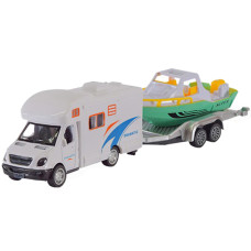 Автодом с прицепом АВТОПРОМ AP7454 масштаб 1:50 Белый