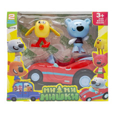 Фигурки героев Цыпа и Медведь "Ве-Ве-Мишки" Bambi 1719MM-1 с автомобилем