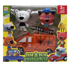 Фигурки героев Медведь и Енот "Ве-Ве-Мишки" Bambi 1719MM-4 с автомобилем