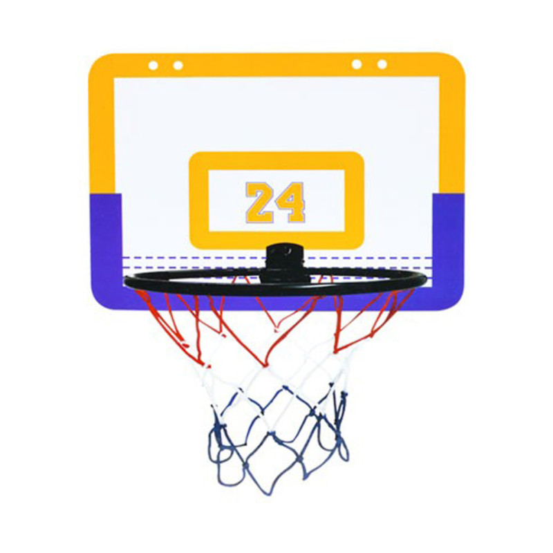 Баскетбольне кільце MR 1178 щит 40 x 26 см, кільце 25 см, сітка, м'яч, насоc Жовтий