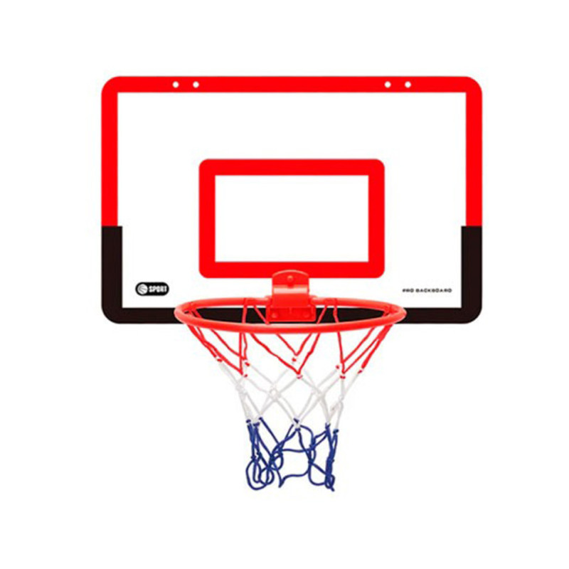 Баскетбольне кільце MR 1178 щит 40 x 26 см, кільце 25 см, сітка, м'яч, насоc Червоний