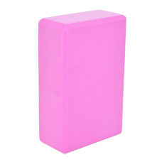 Блок для йоги MS 0858-2-P 22,5 x 15 x 8 см, рожевий