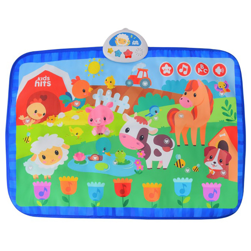 Дитячий музичний килимок "Ферма" KH04-002 звуки та назви тварин