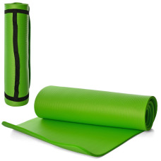 Коврик для йоги Profi MS 2608-27-GR, NBR, размер 183 х 61 см, толщина 10 мм