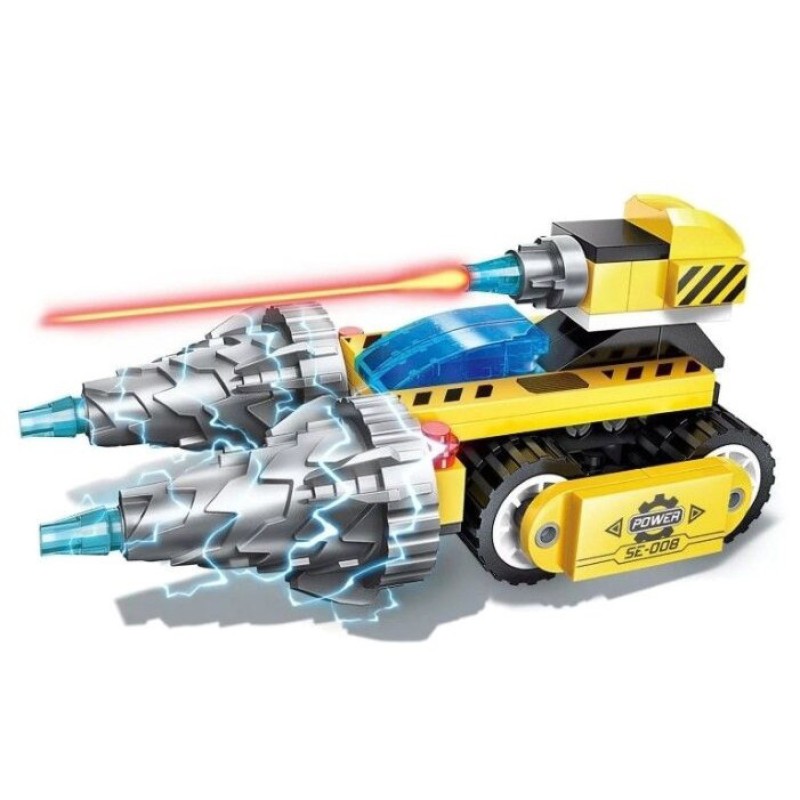 Дитячий Конструктор Qman 1408-1-8 транспорт, 76 дет Digging Machine