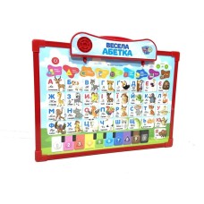Интерактивная доска "Азбука" Limo Toy SK 0020 двухсторонняя Укр Красный