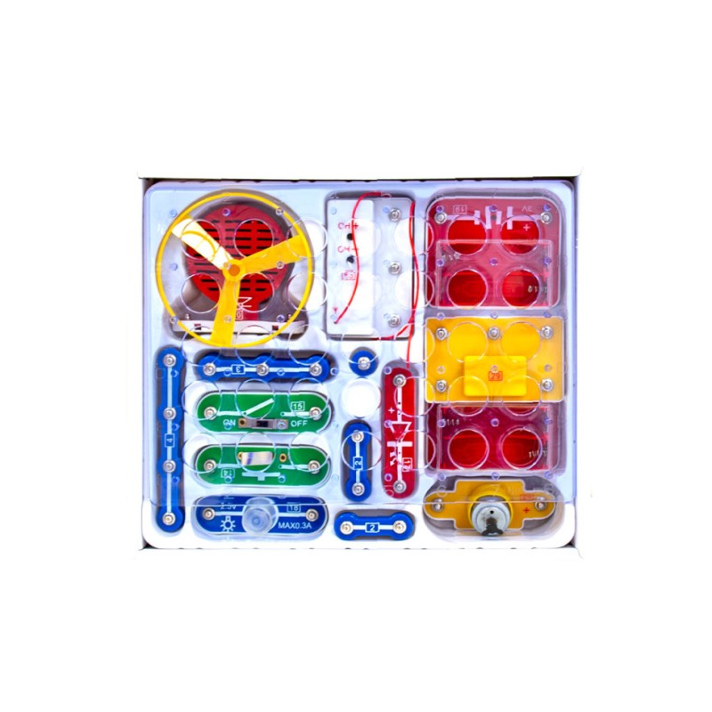 Конструктор Знаток "Перші кроки в електроніці" ZNATOK REW-K062, 34 схеми, набір С