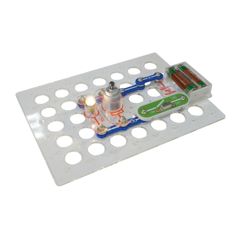 Конструктор Знаток "Перші кроки в електроніці" ZNATOK REW-K062, 34 схеми, набір С