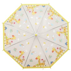 Зонтик детский "Жирафы" MK 5233-1(Yellow) длина 65,5 см, трость 60,5 см